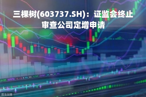 三棵树(603737.SH)：证监会终止审查公司定增申请