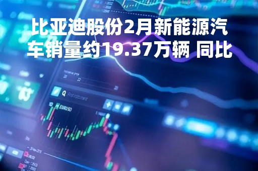 比亚迪股份2月新能源汽车销量约19.37万辆 同比增长119.36%