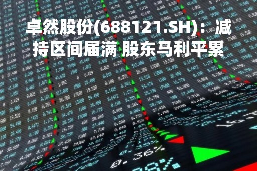 卓然股份(688121.SH)：减持区间届满 股东马利平累计减持公司310.48万股