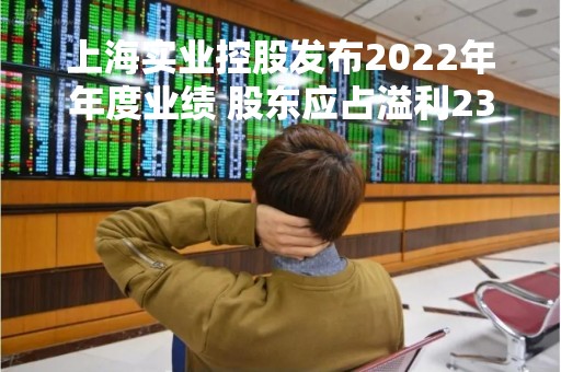 上海实业控股发布2022年年度业绩 股东应占溢利23.14亿港元