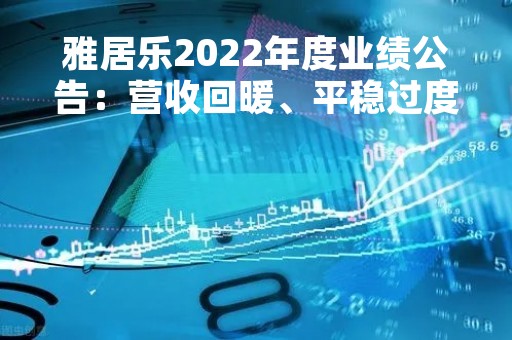 雅居乐2022年度业绩公告：营收回暖、平稳过度、经营稳健