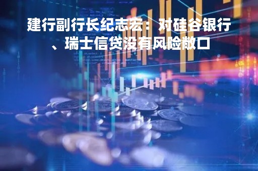 建行副行长纪志宏：对硅谷银行、瑞士信贷没有风险敞口