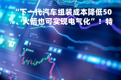 “下一代汽车组装成本降低50%、火箭也可实现电气化”！特斯拉首次投资者日开幕，马斯克介绍“宏图计划”