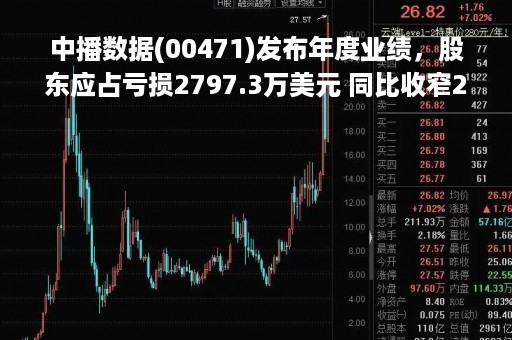 中播数据(00471)发布年度业绩，股东应占亏损2797.3万美元 同比收窄21.06%