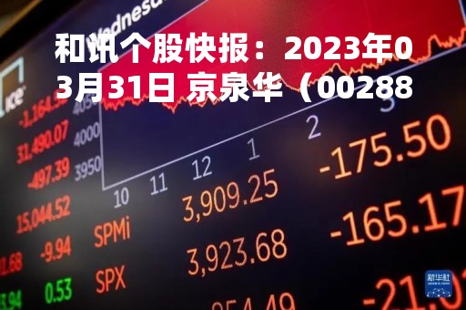 和讯个股快报：2023年03月31日 京泉华（002885）10:12分，股价快速拉升