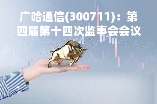 广哈通信(300711)：第四届第十四次监事会会议决议，审议关于公司2022年度财务决算报告的议案等多项议案