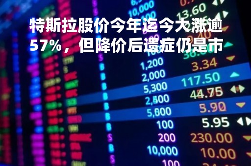 特斯拉股价今年迄今大涨逾57%，但降价后遗症仍是市场“心病”