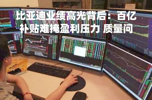 比亚迪业绩高光背后：百亿补贴难掩盈利压力 质量问题被"点名"规模性减产已现