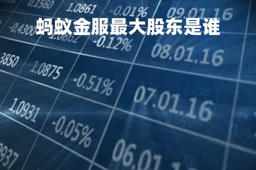 蚂蚁金服最大股东是谁「蚂蚁金服最大个人股东是谁」