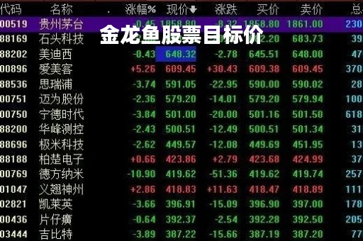 金龙鱼股票目标价「金龙鱼股票目标价300元」