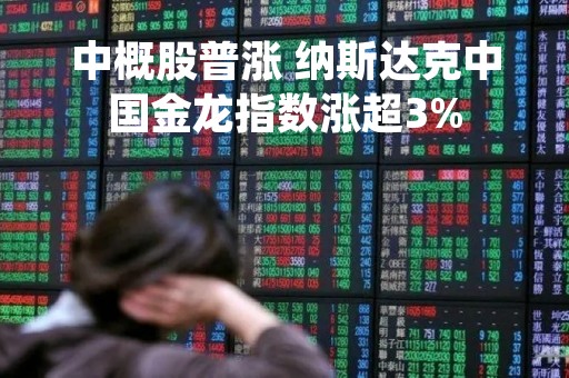 中概股普涨 纳斯达克中国金龙指数涨超3%