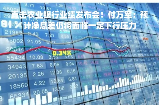 直击农业银行业绩发布会！付万军：预计净息差仍将面临一定下行压力