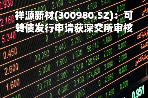 祥源新材(300980.SZ)：可转债发行申请获深交所审核通过
