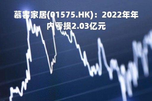 慕容家居(01575.HK)：2022年年内亏损2.03亿元