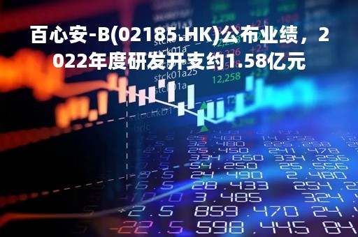 百心安-B(02185.HK)公布业绩，2022年度研发开支约1.58亿元