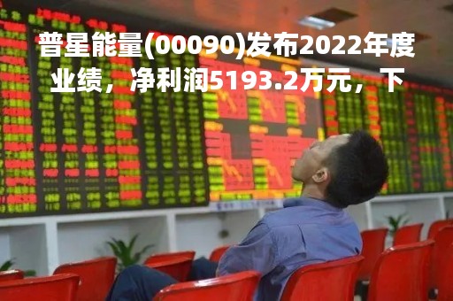 普星能量(00090)发布2022年度业绩，净利润5193.2万元，下降49.98%，拟每股派0.026港元