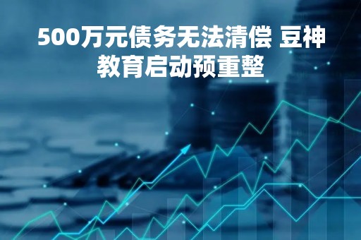 500万元债务无法清偿 豆神教育启动预重整