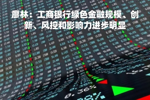 廖林：工商银行绿色金融规模、创新、风控和影响力进步明显