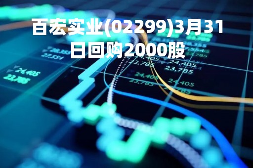 百宏实业(02299)3月31日回购2000股