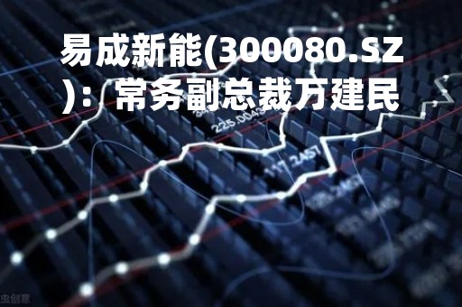 易成新能(300080.SZ):常务副总裁万建民拟减持不超74.21万股