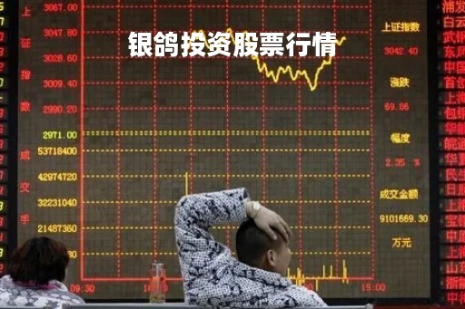 银鸽投资股票行情「银鸽投资吧600069股吧」