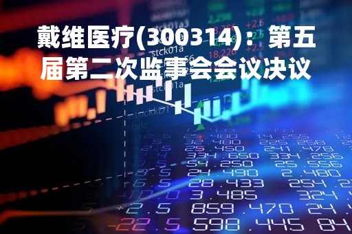戴维医疗(300314)：第五届第二次监事会会议决议，审议关于2022年度监事会工作报告的议案等多项议案