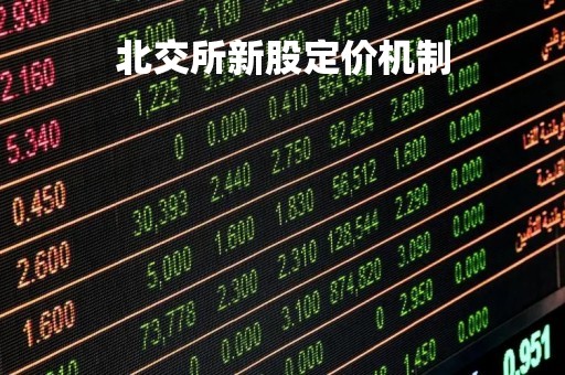 北交所新股定价机制「北交所新股交易规则」