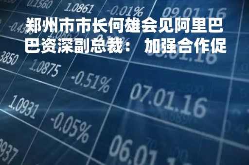 郑州市市长何雄会见阿里巴巴资深副总裁： 加强合作促进数字经济发展