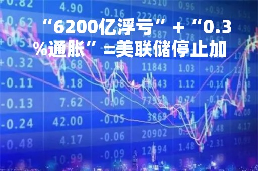 “6200亿浮亏”+“0.3%通胀”=美联储停止加息吗？
