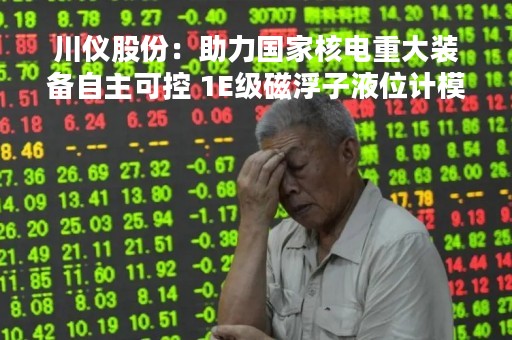 川仪股份：助力国家核电重大装备自主可控 1E级磁浮子液位计模拟件鉴定试验完成