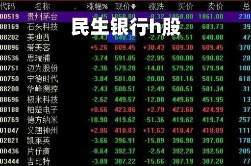 民生银行h股「民生银行H股分红」