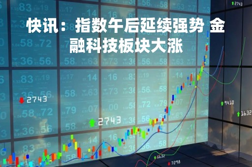 快讯：指数午后延续强势 金融科技板块大涨
