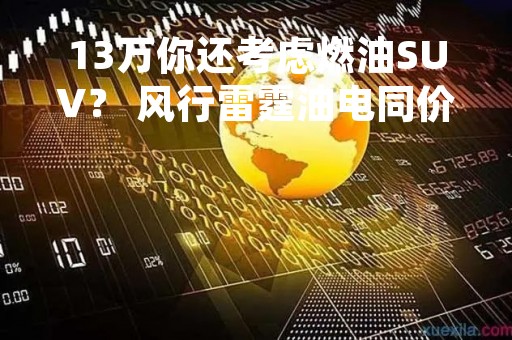 13万你还考虑燃油SUV？ 风行雷霆油电同价只为千家万户