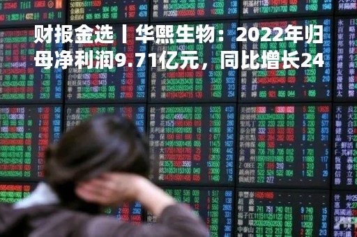 财报金选丨华熙生物：2022年归母净利润9.71亿元，同比增长24.11%