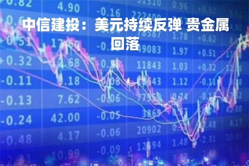 中信建投：美元持续反弹 贵金属回落