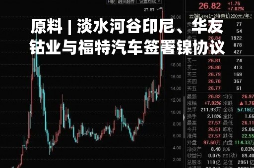 原料 | 淡水河谷印尼、华友钴业与福特汽车签署镍协议