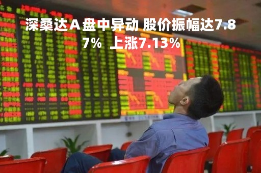 深桑达Ａ盘中异动 股价振幅达7.87%  上涨7.13%