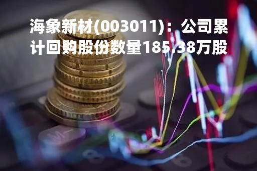 海象新材(003011)：公司累计回购股份数量185.38万股，已支付资金总额约3995.63万元