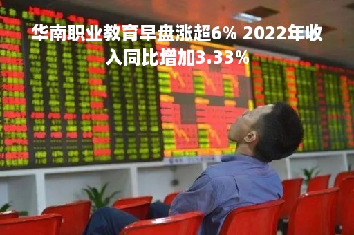 华南职业教育早盘涨超6% 2022年收入同比增加3.33%
