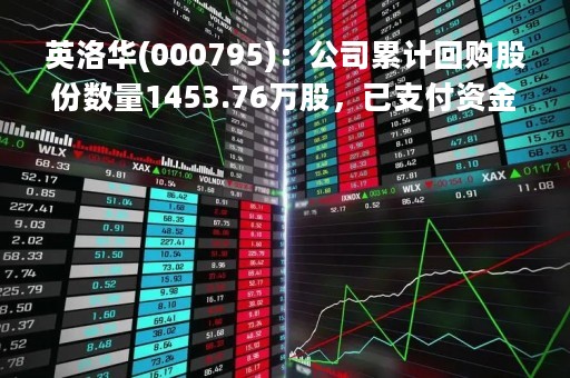 英洛华(000795)：公司累计回购股份数量1453.76万股，已支付资金总额约1亿元