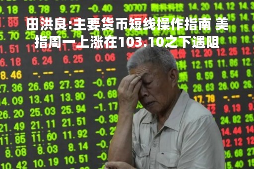 田洪良:主要货币短线操作指南 美指周一上涨在103.10之下遇阻