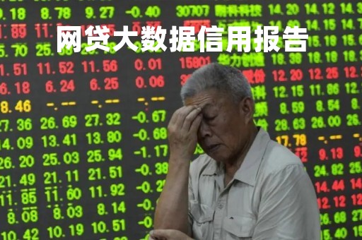 网贷大数据信用报告「不看征信和大数据的网贷」