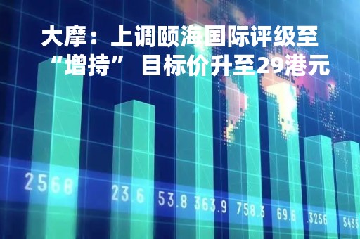 大摩：上调颐海国际评级至“增持” 目标价升至29港元