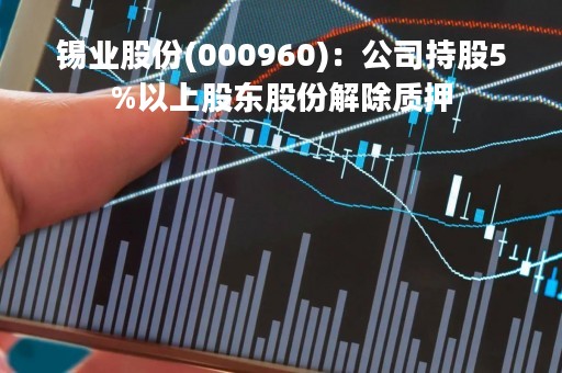 锡业股份(000960)：公司持股5%以上股东股份解除质押