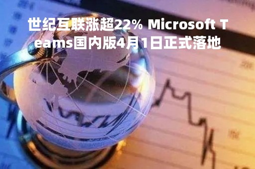 世纪互联涨超22% Microsoft Teams国内版4月1日正式落地