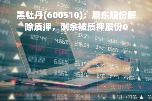 黑牡丹(600510)：股东股份解除质押，剩余被质押股份0