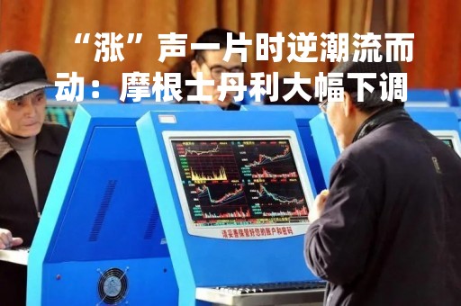 “涨”声一片时逆潮流而动：摩根士丹利大幅下调油价预期