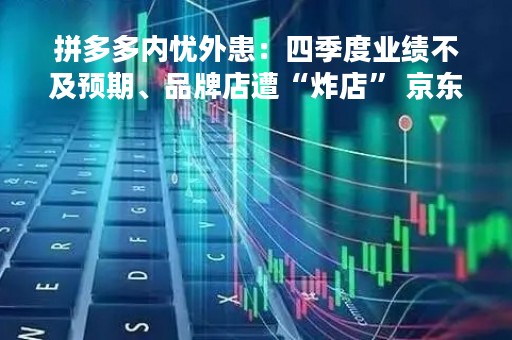 拼多多内忧外患：四季度业绩不及预期、品牌店遭“炸店” 京东百亿补贴攻入其腹地