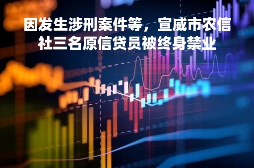因发生涉刑案件等，宣威市农信社三名原信贷员被终身禁业