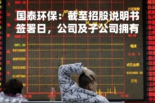 国泰环保：截至招股说明书签署日，公司及子公司拥有的专利共计284项，与公司主营业务密切相关